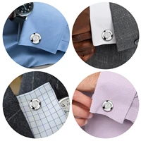 HAWSON 2 Inch Personalized Initial A-Z Cufflinks and Tie Clip Set for Men Silver Plated Shirt Accessories Business Gift Jewelry 4