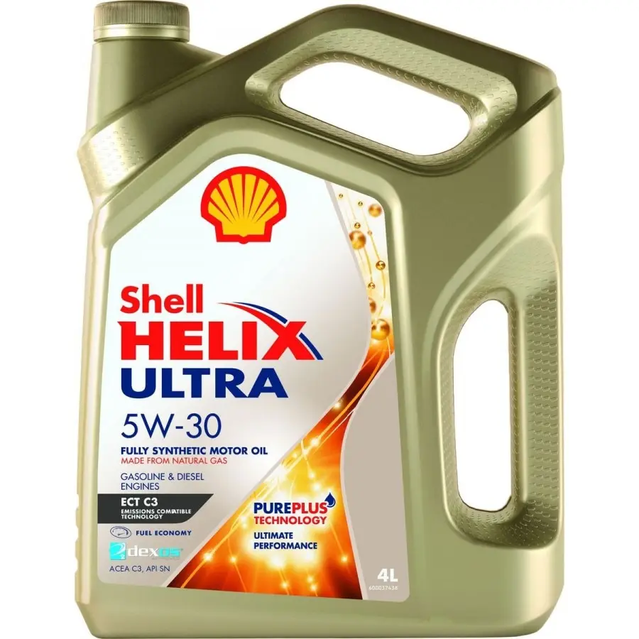 Моторное масло Shell Helix Ultra ECT C3 5W30 4 литра 1 литр. Синтетика. Масло шелл хеликс 5W-30. |
