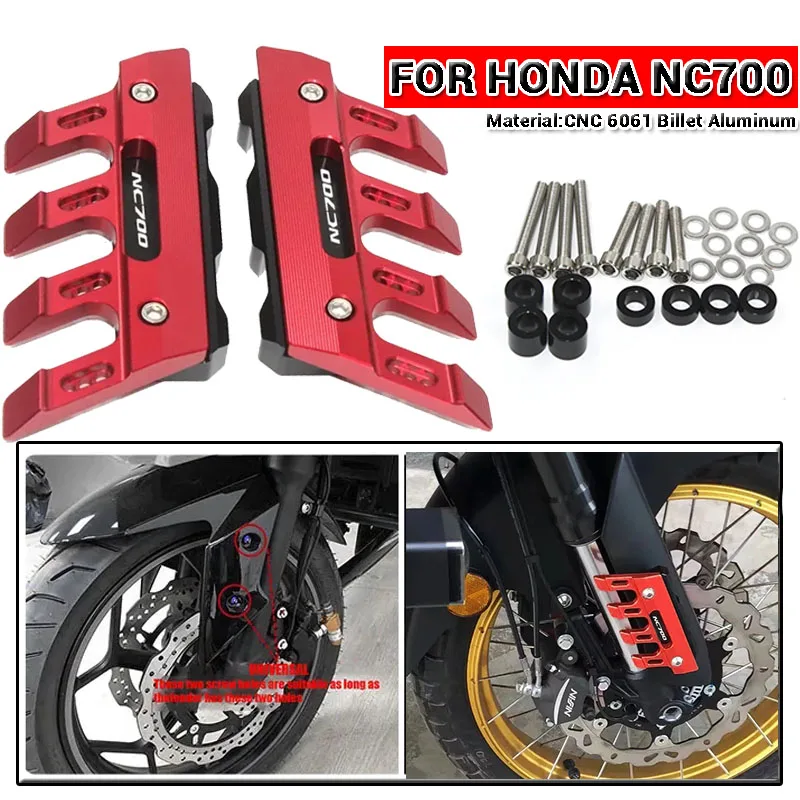 

Motorcycle Front Fender Side Protection Guard Mudguard Sliders For HONDA NC700X NC700S NC700 NC 700X 700S Accessories universal