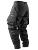 REINDEE LUSION 18AW FUNCTION WATERPROOF BLACK cargo pants with straps large pockets techwear darkwear trouser #5