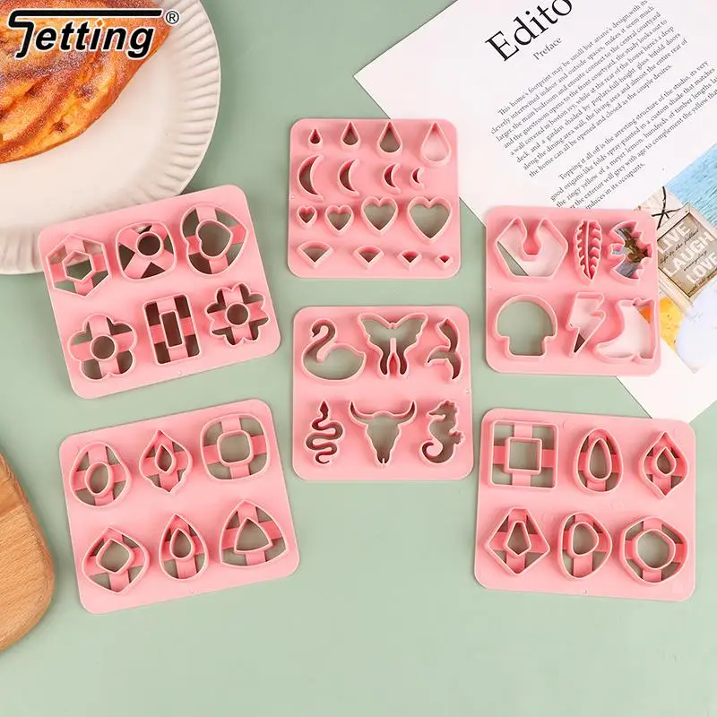 

1Pc Various Shaped Clay Cutter Mold DIY Geometry Polymer Clay Earrings Making Tool Mold for Cookie Pendant Jewelry