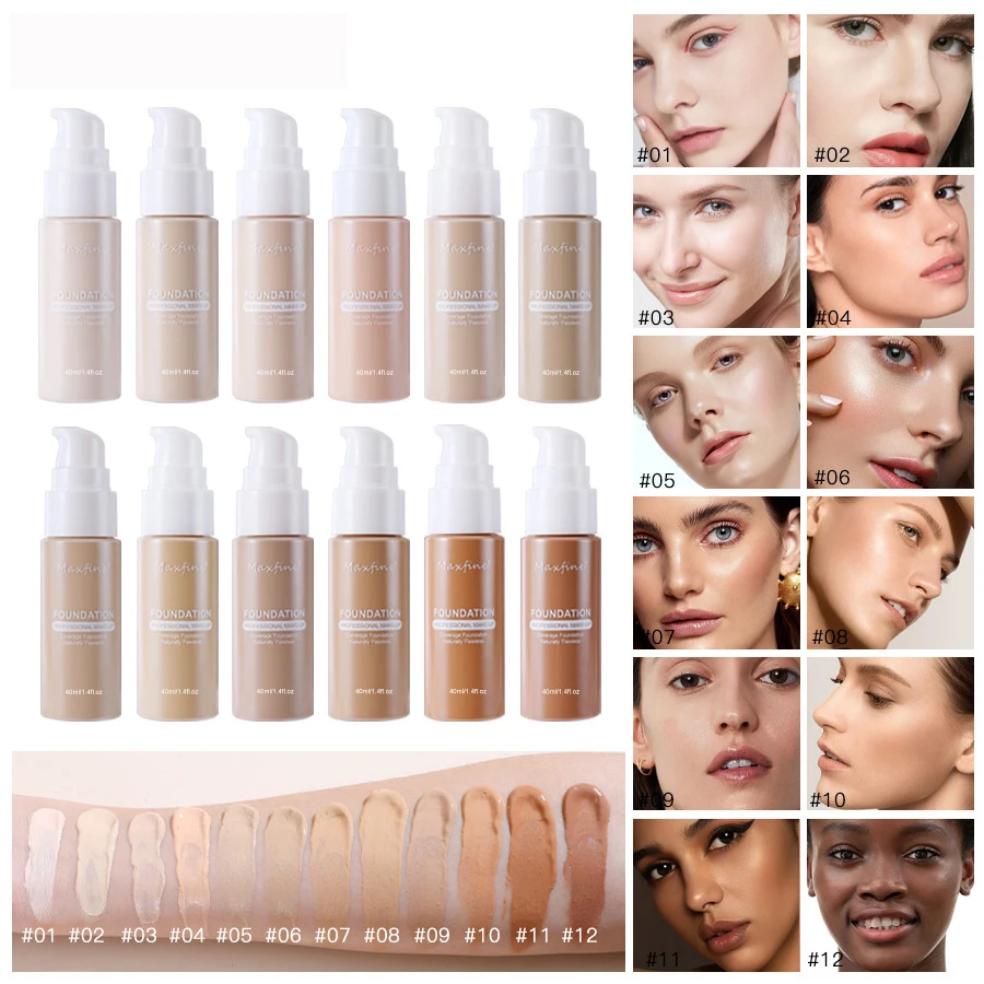 Waterproof Liquid Foundation Effective Concealer Makeup