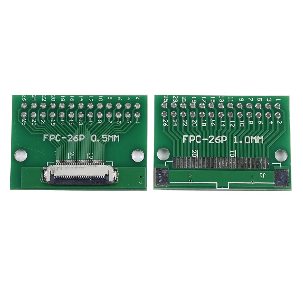 1Piece FPC/FFC Flat Cable Transfer Plate 0.5mm 1mm to 2.54mm Spacing Connector Flexible Flat Cable Adapter Board