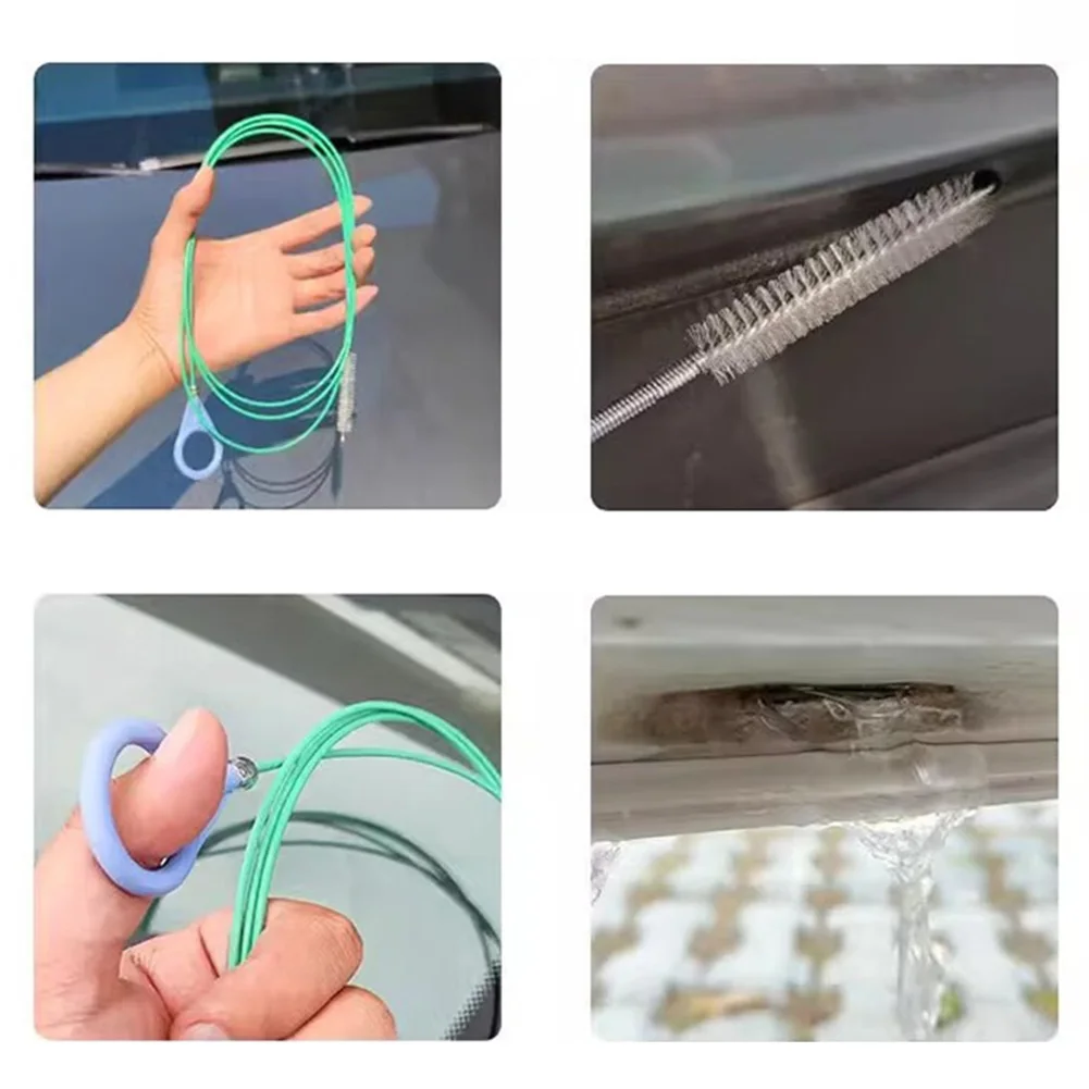3MUpgraded Car Sunroof Drain Cleaning Tools Brush Pipe Cleaner Thin Unblocker Sunroof Windshield Wiper Drainage Holes car cleaning accessories drain cleaning brush car cleaning tool car drain cleaning brush