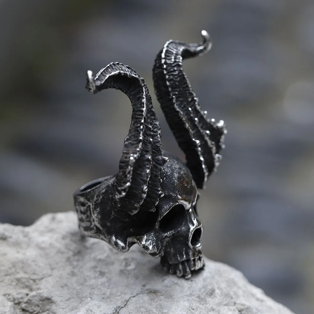 指輪・リング Devil Skull RING ネクロマンス NECROMANCE【デビルスカルリング Devil Skull Ring 悪魔