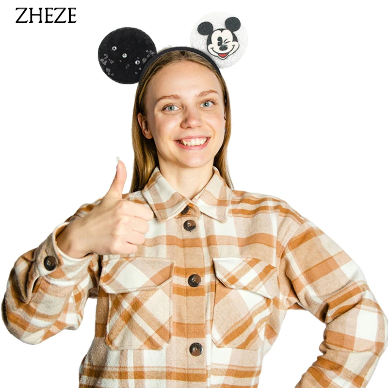 Bestseller Mickey Mouse Ohren-Haarband ohne Schleife für Mädchen Haarreif Festival Cosplay DIY Haaraccessoires Geschenke Mujer – Detail 9