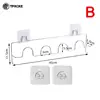 Double-layer Shoes Holder Wall Mount Slipper Hanging Shelf Organizer Living Room 6