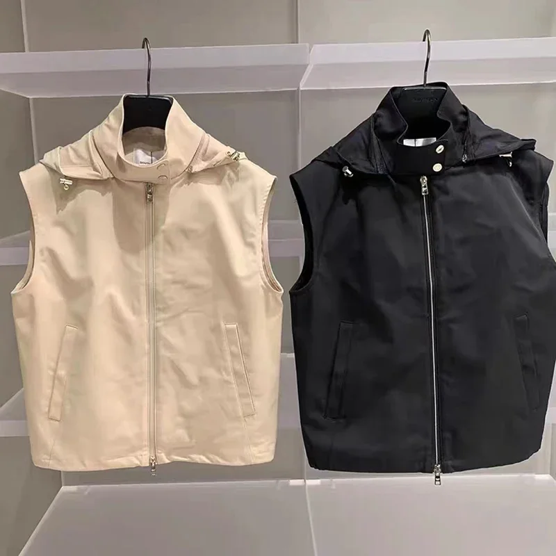 

Korean Golf Clothing Women's Autumn/Winter New Hooded Sports Coat Fashion Versatile Slim Fit Vest Coat