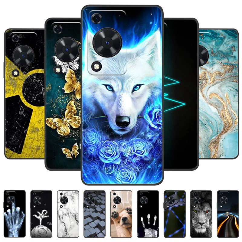Cool Wolf Lion Silicone Back Cover - Soft Shockproof Shell