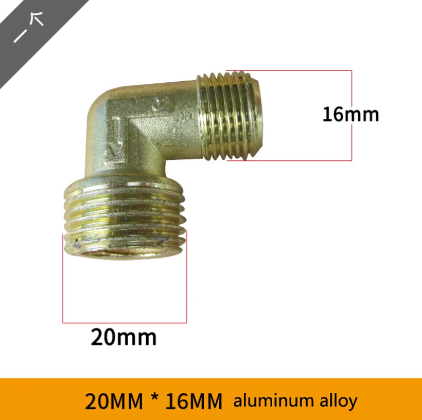 Boutique Oil-free Silent Air Compressor Head Accessories Pump Head Small Elbow Connecting Pipe Cylinder Right Angle Adapter