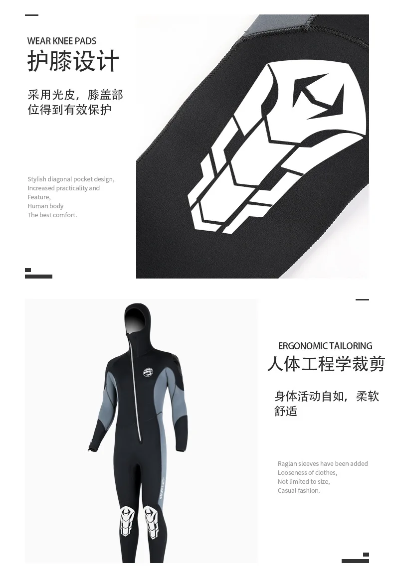 5MM Wetsuit Premium Neoprene Men Scuba Diving and Snorkeling Spearfishing Keep Warm Wetsuits Women Swimming Surfing Diving Suit