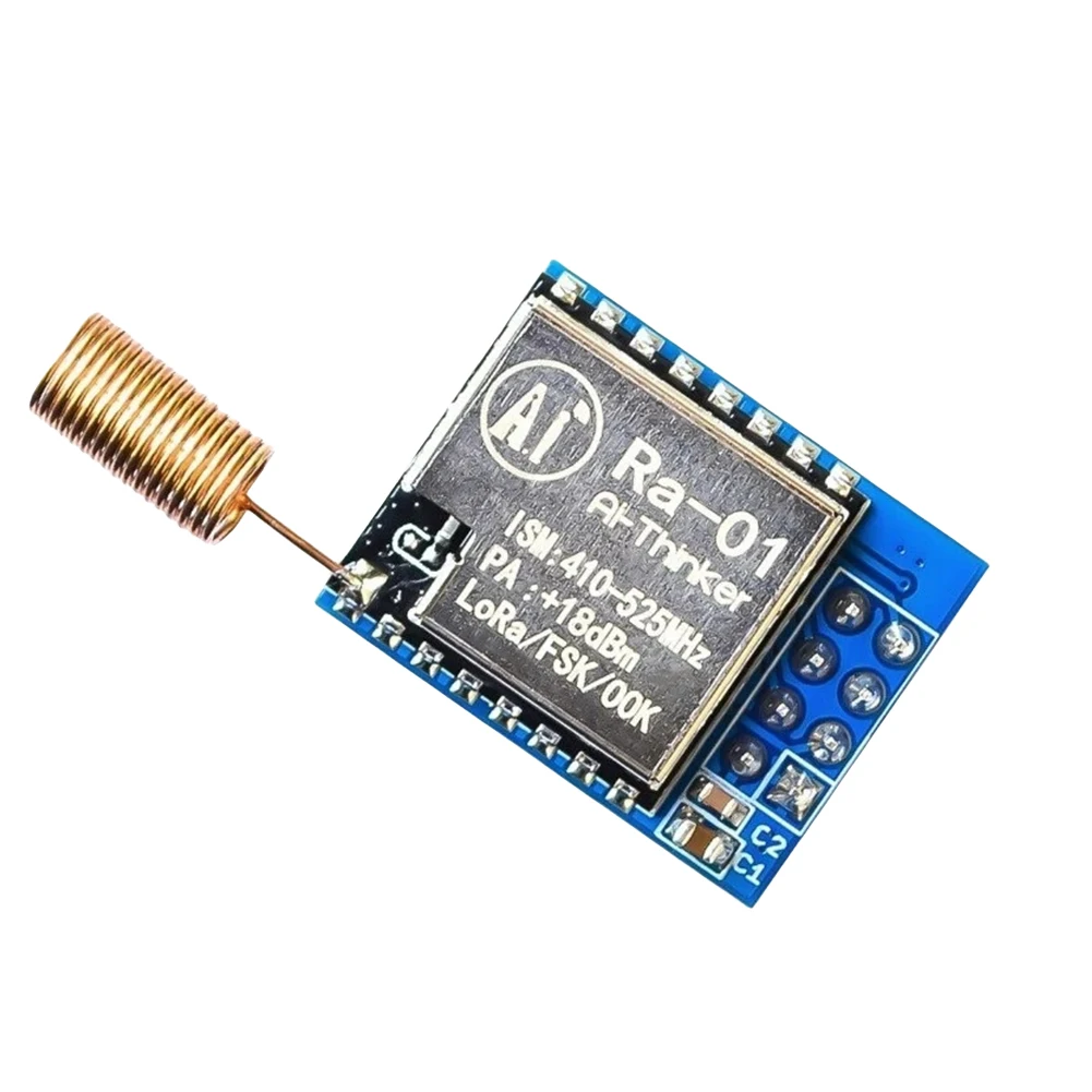 RA-01 SX1278 LORA 무선 스프레드 스펙트럼 전송 모듈 433M 시리얼 RA-01 모듈 스프링 안테나 포함 최대 거리 15KM