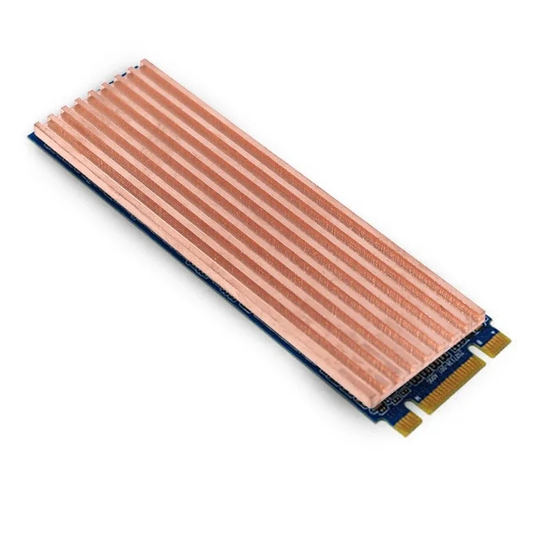 순수 구리 방열판 쿨러 방열판 M.2 2280 PCI-E NVME SSD용 열 전도성 접착제