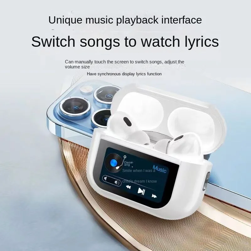 ANC Touch Pro3 무선 헤드폰, LED 스크린, TWS 이어버드, 터치 액티브 소음 감소, 블루투스 헤드폰, 스포츠 헤드폰