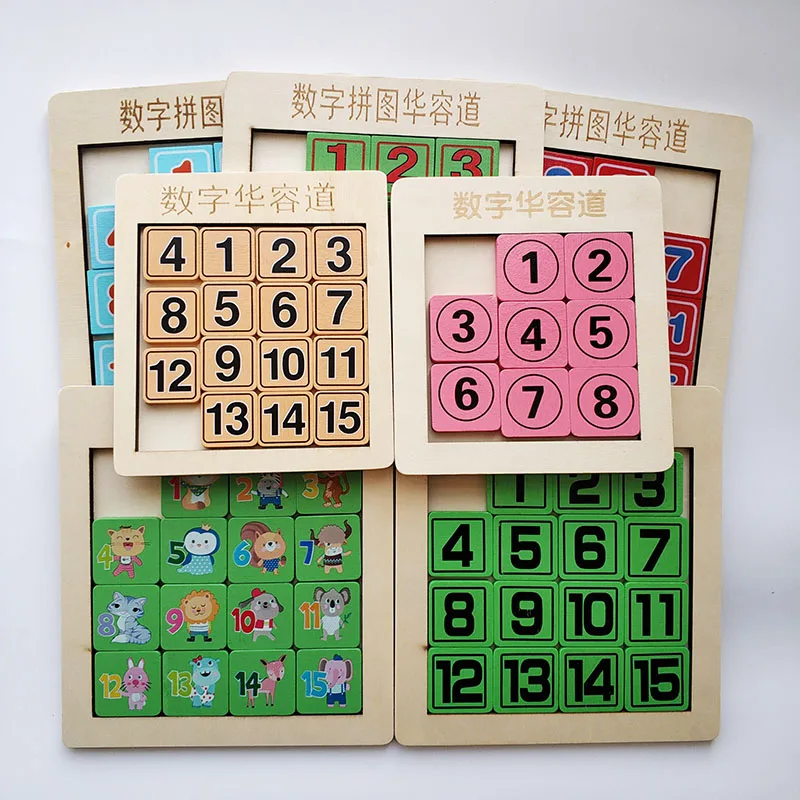 Kids Wooden Toy Puzzle Jigsaw Digital Maze Reasoning Game Logical Thinking Training Baby Educational Learning Toys for Children 2