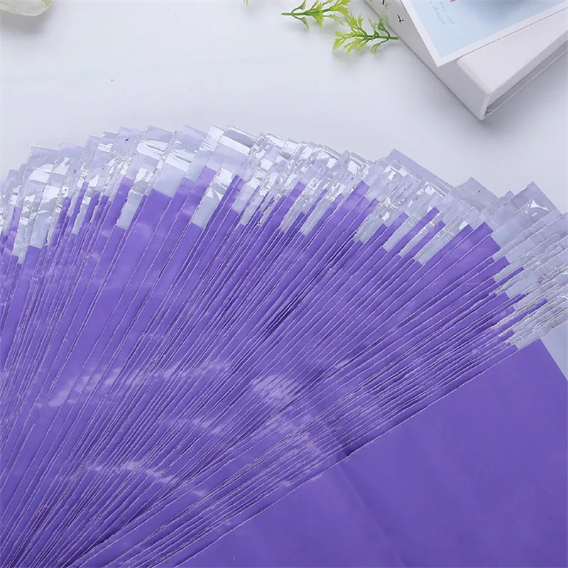 50pcs Purple Courier Mail Packaging Bags Envelope Shipping Bulk Supplies Package Plastic Self-Adhesive Mailing Bag Poly Mailers