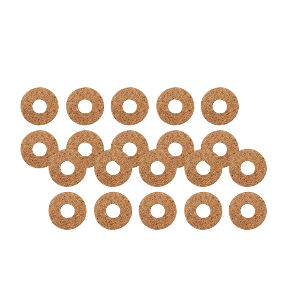 

20Pcs Wooden Adhesive Guitar Picks Grips Guitar Accessories (Light Brown)