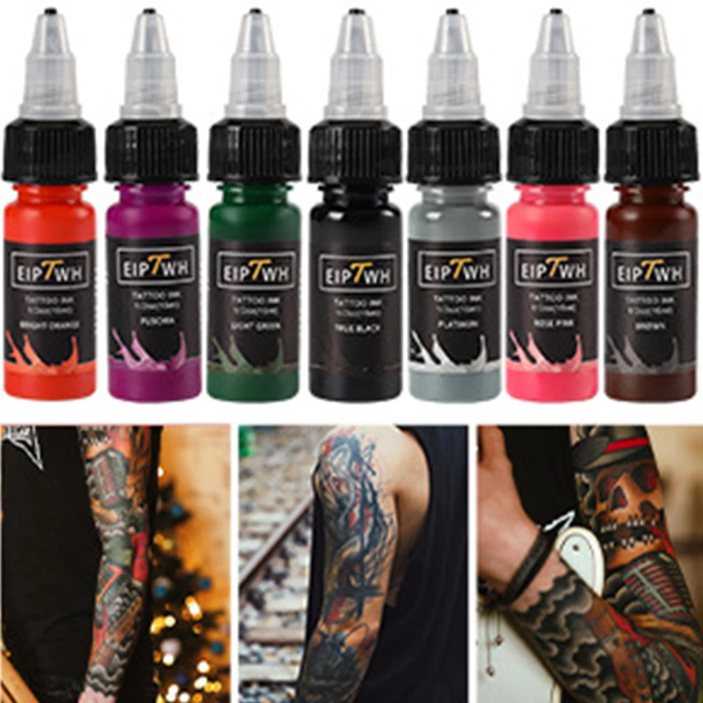 15ml 1/2oz Tattoo Ink Colors Set 14 Colors Tattoo Ink Set Long-Lasting Pigments For Professionals Body Art