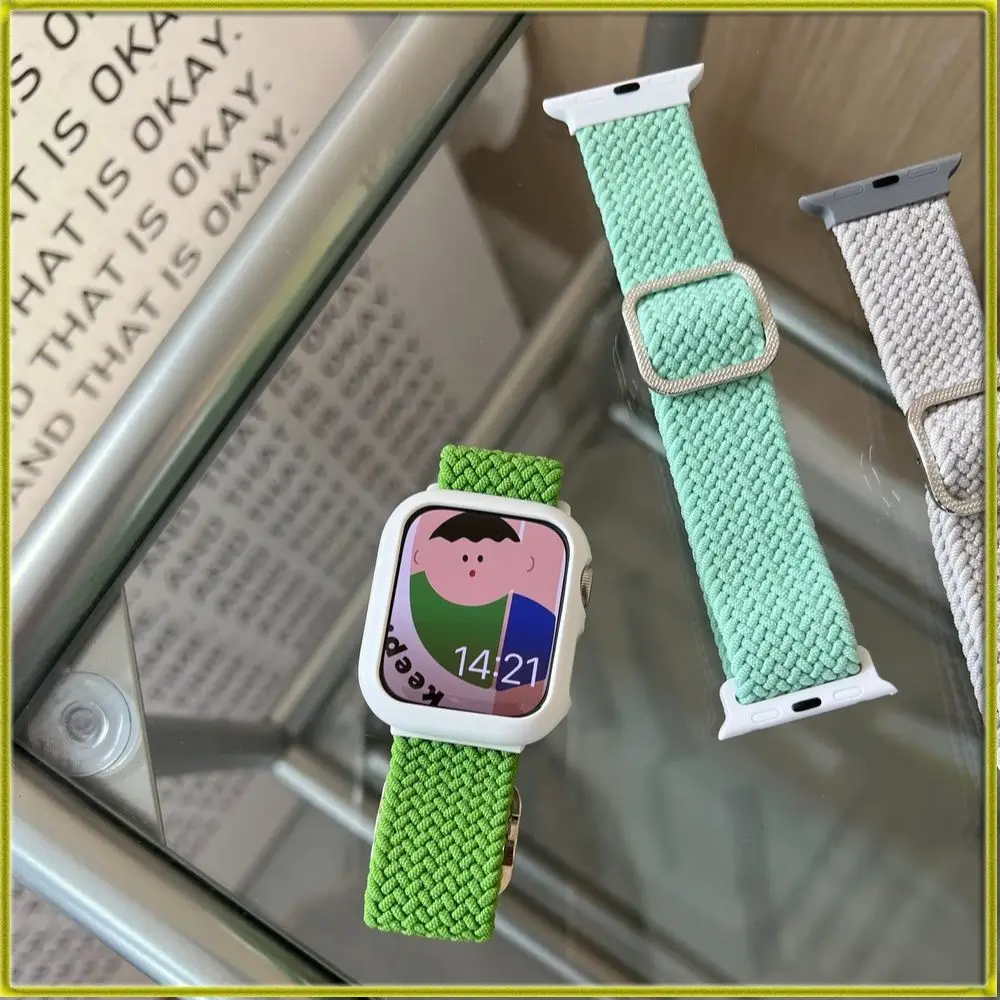 

Watch Bracelet Brand New Watch Strap for Apple Watch iwatch7654321 Wave Pattern Stretch Woven Strap Watch Band