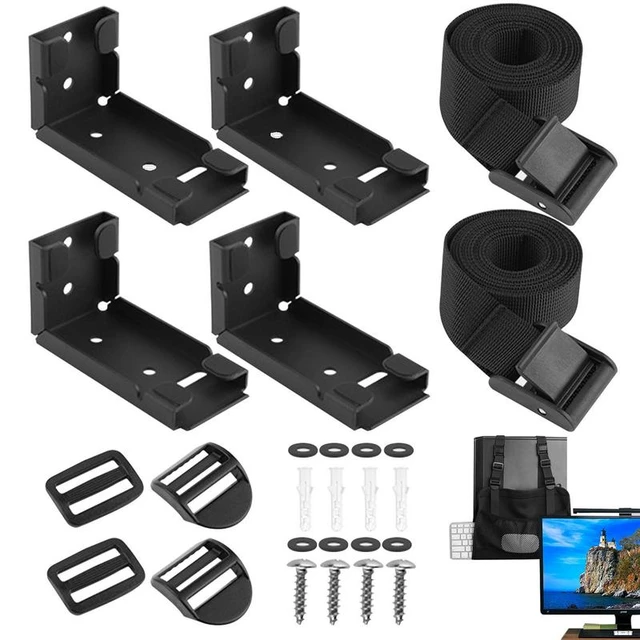 Support universel pour boîtier PC, 360 degrés, sous le bureau, support CPU,  cadre principal d'ordinateur réglable, boîte hôte, support rapide, ket T1 -  AliExpress