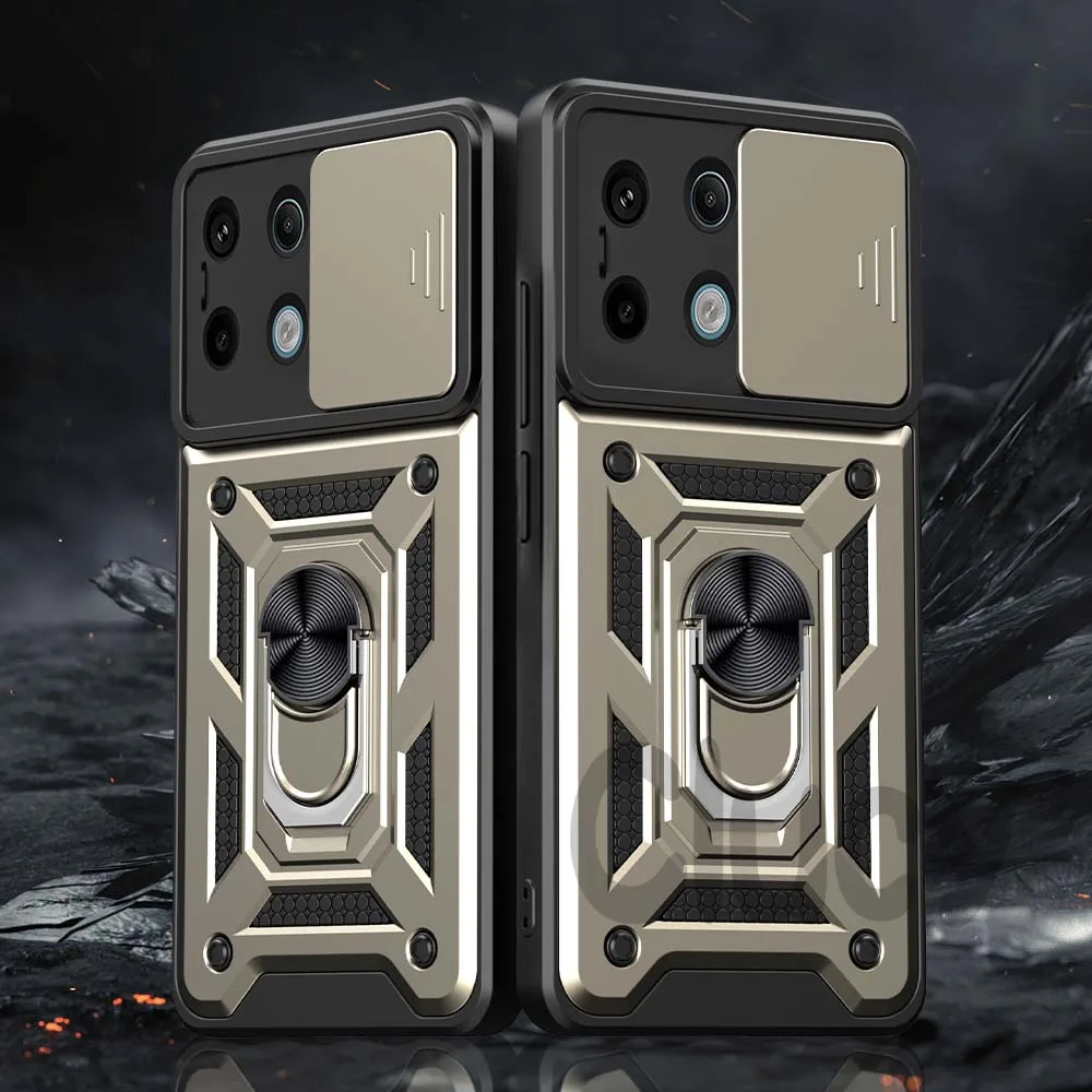 thumbnail image 1 of For Redmi Note13 Pro Plus Note 13 4G 5G Camera Shockproof Armor Case For Redmi 13C 4G 5G Car Magnetic Holder Ring Protect Cover, 1 of 5