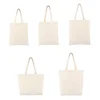 Black Reusable Cotton Tote Bags Eco Foldable Shoulder Bag Large Handbag Solid Fabric Canvas Tote Bags for Market Bags 6