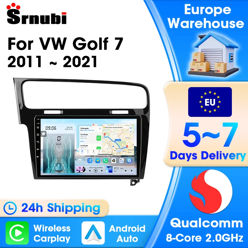 Autoradio für Volkswagen VW Golf 7 MK7 GTI 2012 2013-2020 Auto Spielen Android Auto Multimedia Player Stereo Autoradio Head Unit
