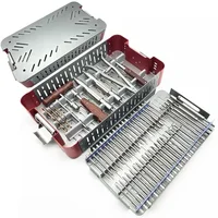 Kit d'instruments orthopédiques en acier inoxydable, extracteur de vis cassées, retrait de vis cassé, 56 pièces/ensemble 1