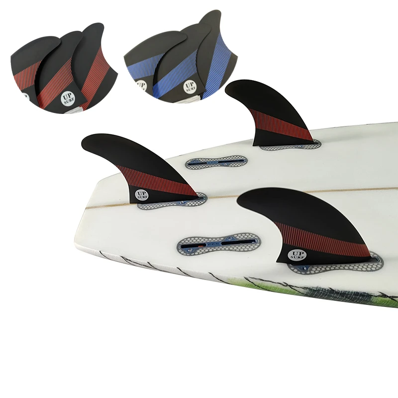 Quilha Surf Fins Thruster For Kayak 3pcs UPSURF FCS 2 Fins G5 quilhas de surf Tri Fins Honeycomb Surfboard Fins For Surfing 3pcs set g5 surfboard fins kayak thruster plastic surf fins upsurf fcs fins m sup fins for swimming accessories quilla surf