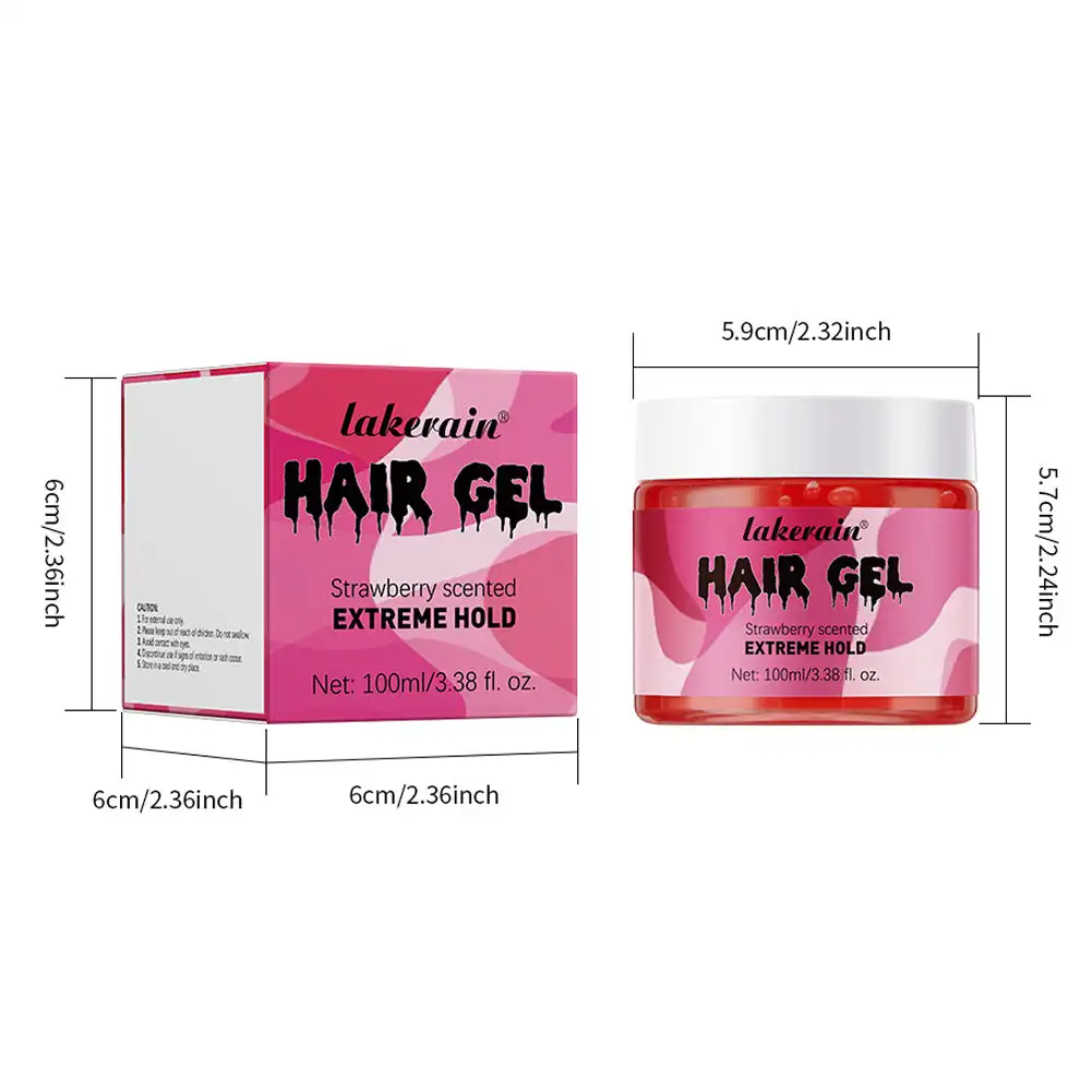 100ml Hair Styling Waxes & Cream Hair Gel Hold Braid High Hold and Shine Non-Flaking Styling Gel for All Type Anti-Frizz
