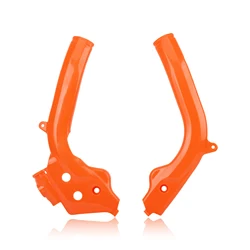 Motorcycle Frame Guard Protector Cover for Dirt Bikes and Motocross (Orange)