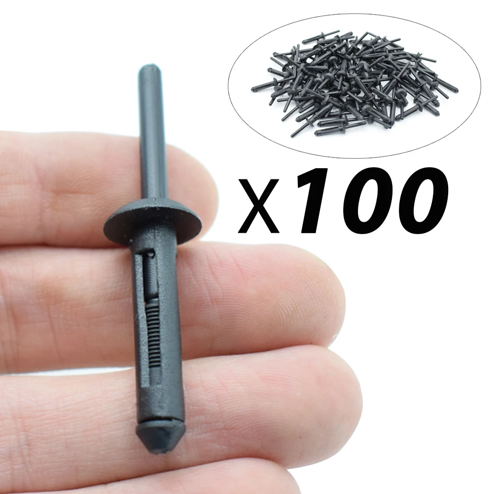 100 Pz Nylon Rivetto Clip Di Fissaggio Paraurti Per Ford Gm Per Chrysler Jeep Wrangler Jk Dodge Avenger Auto Fermo Accessori Auto