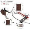 60x84" Sliding Barn Door Panel with 10ft Hardware Kit and Handles Coffee  Easy DIY Assembly Perfect for Warehouses Bedrooms 5