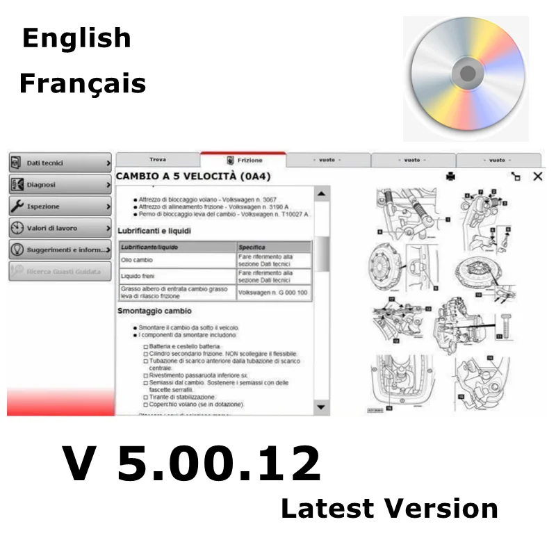 

For WOW 5.00.12 diagnostic tool 50012 Software forW-O-W For Vd Tcs Pro for Del-phis Car Multi-languages