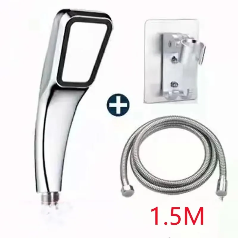 300 Holes Pressurized Showerhead Hand Hold Square Shower Head Water Saving Rainfall Spray Nozzle Bathroom Accessories