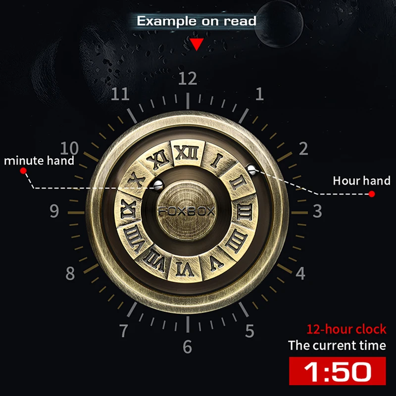 FOXBOX Fashion Leather Watch Men Creative Rolling Pointer Design Watch Men Casual Business Military Men's Quartz WristWatches