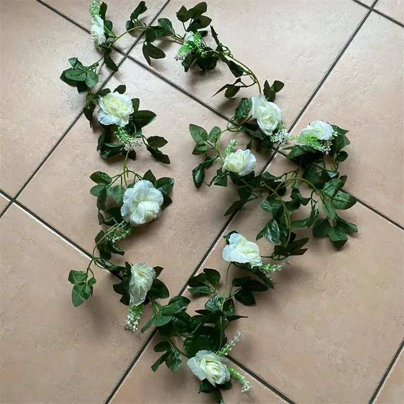 Artificial Flower Garland White Wedding Decoration