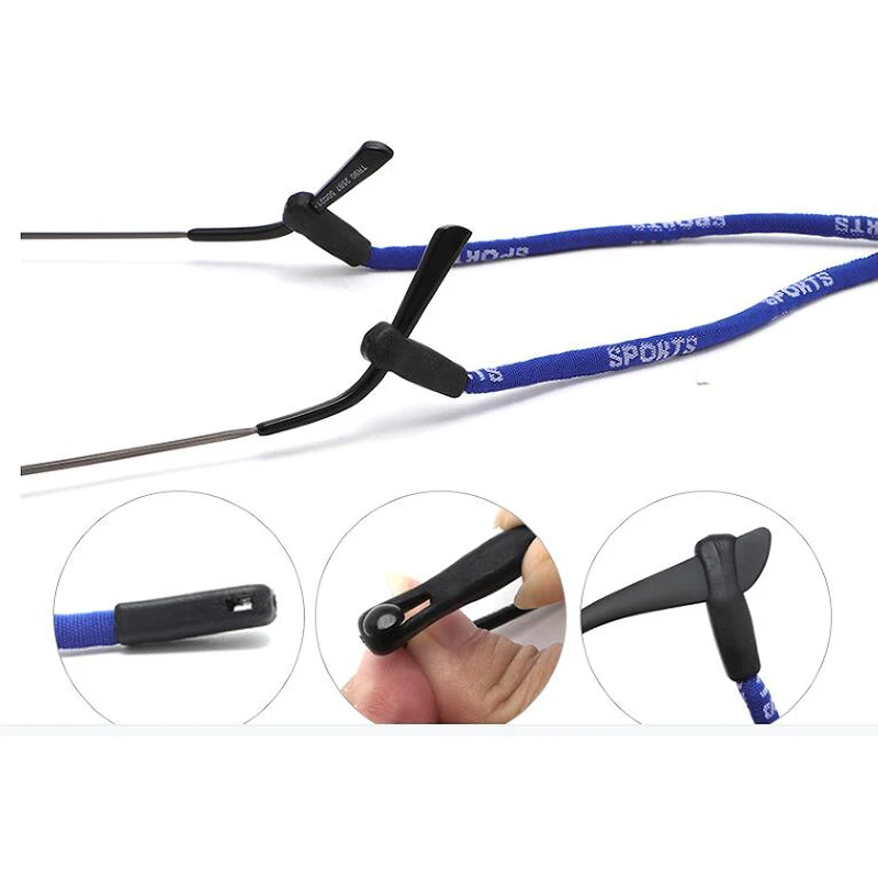 Fashion Elastic Adjustable Sport Glasses String Cord Chains Sunglasses for Travel Antiskid Fixe Lanyard Neck Rope Strap Glasses glasses straps glasses chain glasses retainer