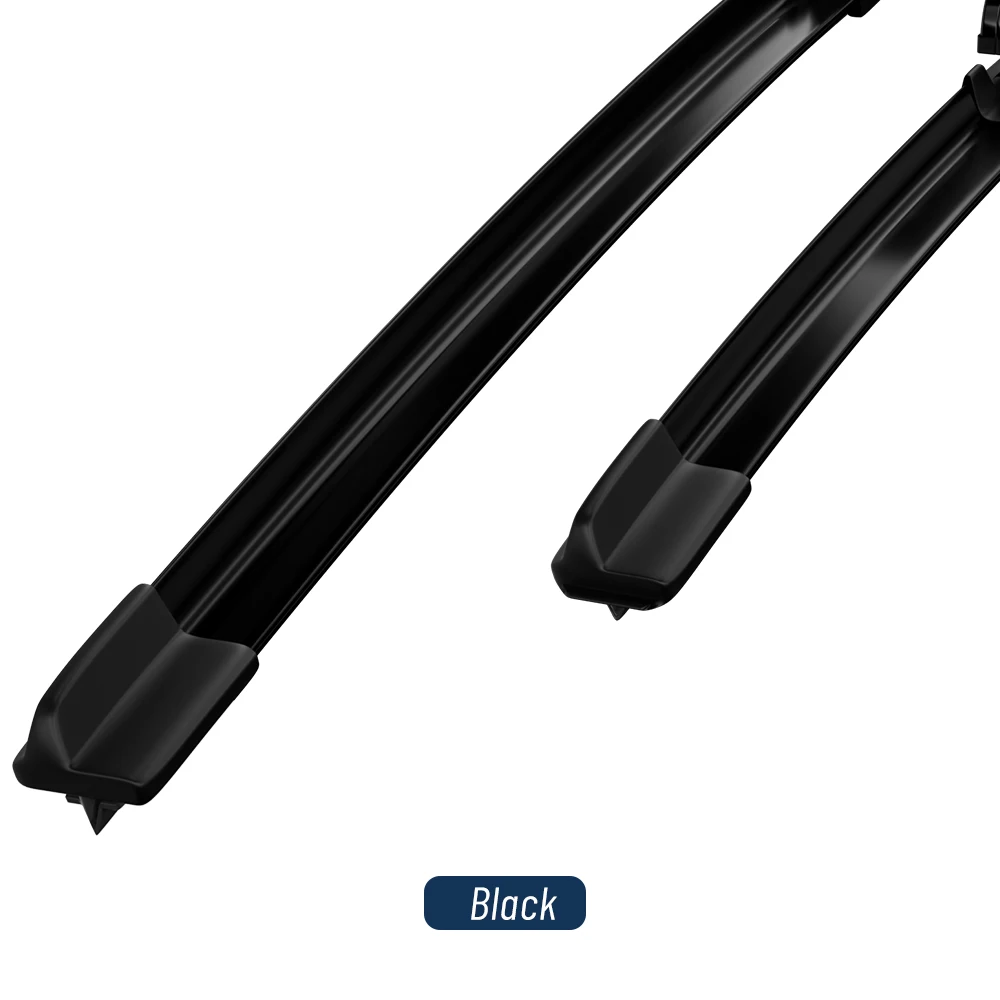 Premium Front Windshield Wiper Blades - 2 Pack, Red and Blue