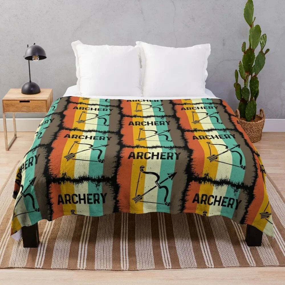 

Vintage Retro Archery Throw Blanket Decoratives Soft Beds Decorative Sofa Blankets