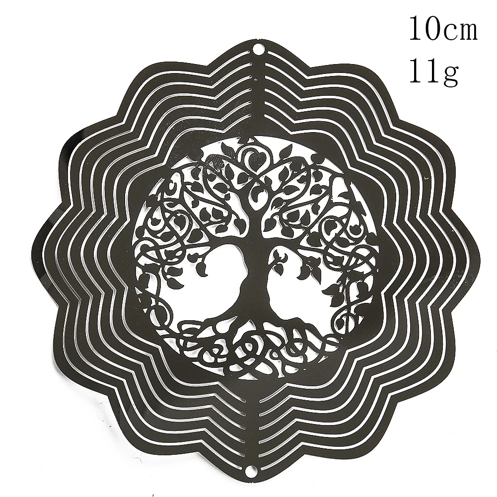 Elevate Your Outdoor Space with a 3D Flowing Wind Spinner - Stainless Steel Mirrored Hanging Decor