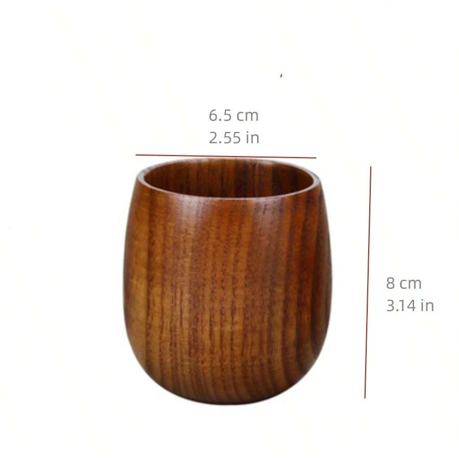 1 pc Nordic pot cup, Wooden Cup, creative wooden cup, solid wood anti-hot tea manufacturers
