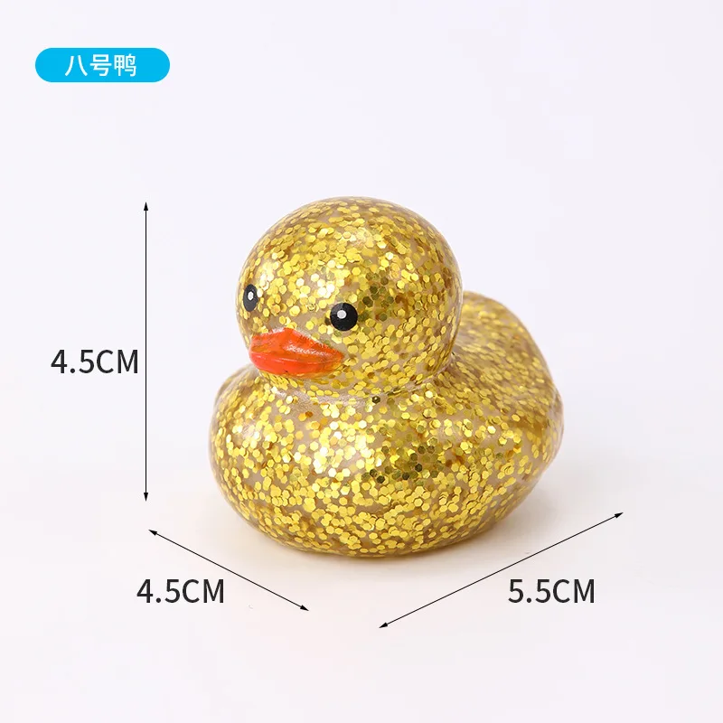 Canard Pailleté Doré - Décoration Scintillante 4.5cm