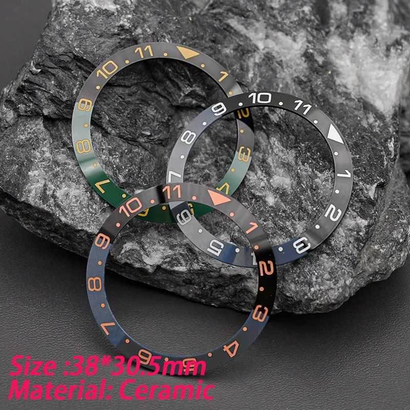 Inserto Per Lunetta In Ceramica Per Orologio Da 38Mm Fit Daytona Submariner Gmt Yacht-Master Modifica Della Cassa Dell'Orologio Da Uomo Seiko Nh35 Nh3