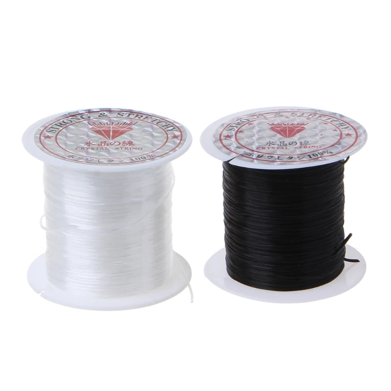 10pcs/rolls/spools 0.8mm, 10m Crystal Elastic Stretchy String Thread Hair  Extension Thread/Wires - AliExpress