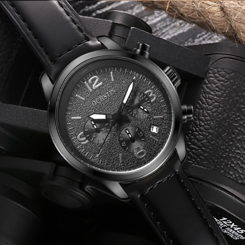 OCHSTIN Personalized Trend Hot Model Legend Series 2024 Men's Quartz Watch Wristwatch Multifunction Quartz Movement