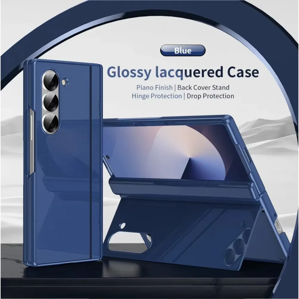 Enhanced Hinge Protection Case with Screen Protector and Kickstand - 360° Full Body Protective Cover