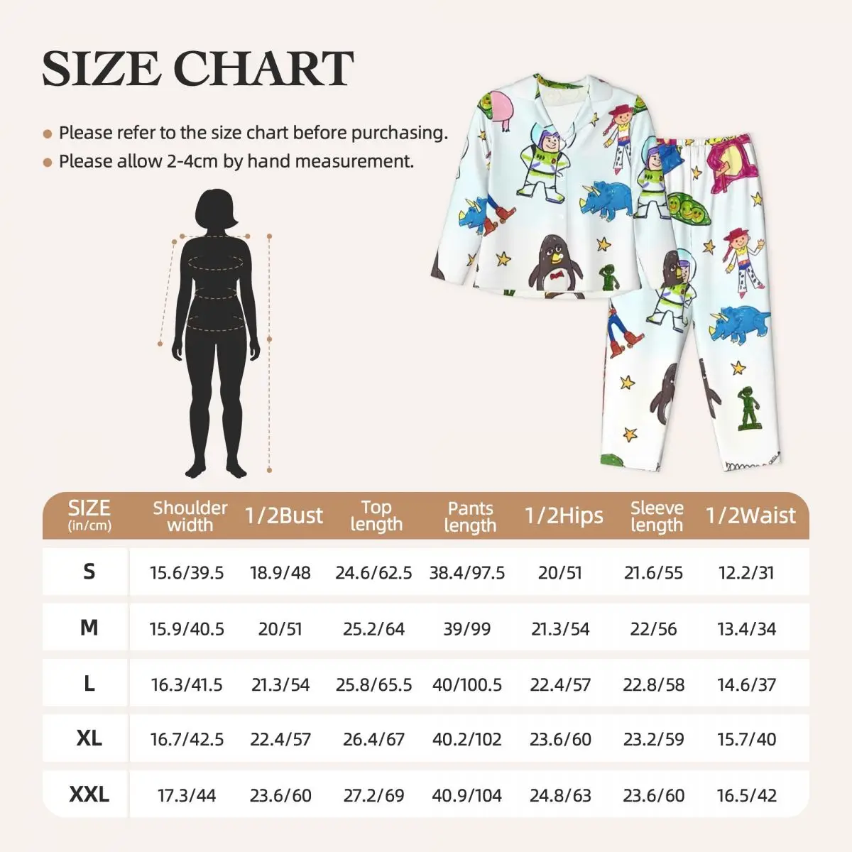 Toy-Story Women Pajamas 2 Pieces Set Loungewear pyjama pour femme 6