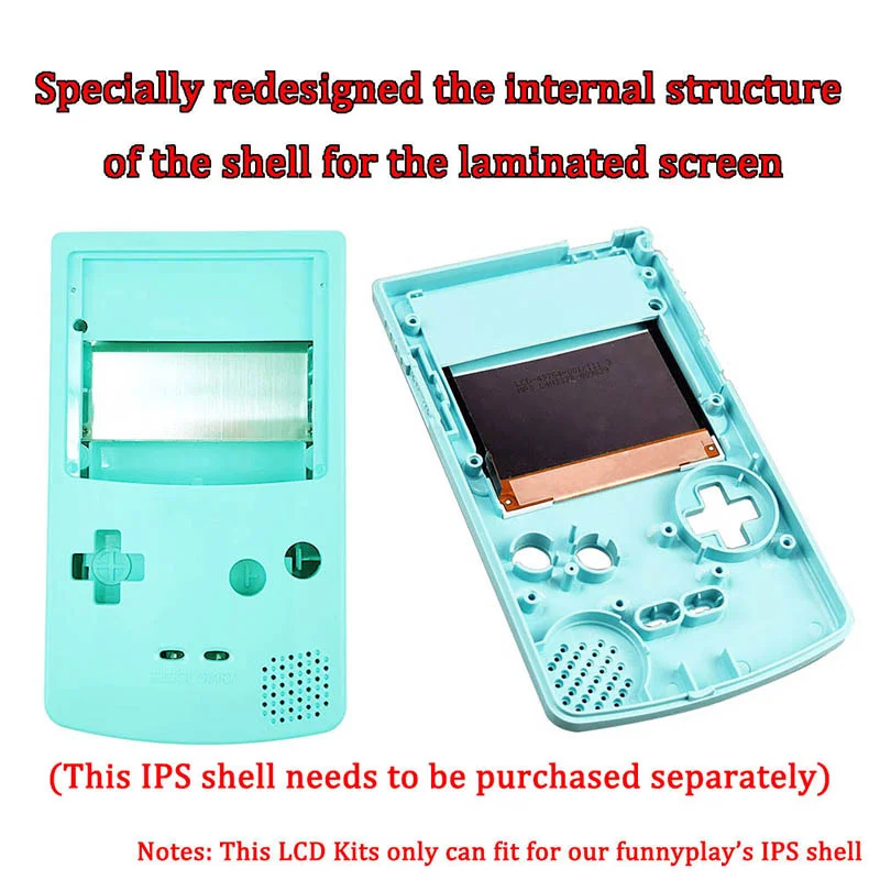 2.6inch Pre-Laminated IPS V3 LCD Screen Kits OSD Menu Replacement For GBC Gameboy Color Highlight IPS LCD Kits For GBC lcd screen replacement