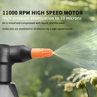 Bouteille pulvérisatrice électrique 2L, pulvérisateur à batterie rechargeable, arroseur électrique portatif, atomiseur d'eau à pulvérisation unique 4